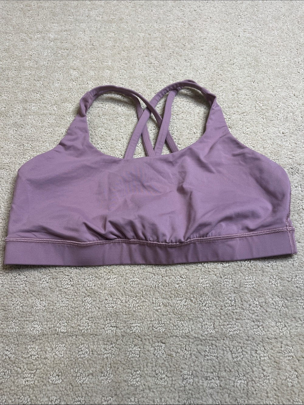 Lululemon Crossover Back Sports Bra - Mauve Pink
